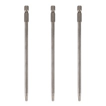 3X 1/4 인치 육각 섕크 4Mm 팁 T25 Torx 보안 스크루 드라이버 비트 그레이, 한개옵션0