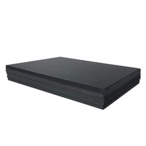 검은 동물 os 건축물 쟁반 pv 모델 채널 c발포 폼보드, T08-300x400x3밀리미터 블랙 5장