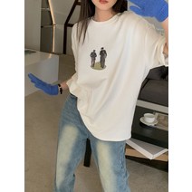 DFMEI 카키색 반팔 티 여성 루즈한 빈티지 봄 항아리 라운드 미디엄 기장으로 날씬해 보이는 하의실종 상의 패셔너블