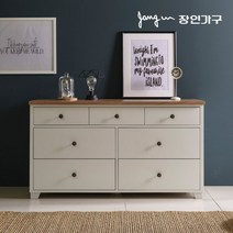 [장인가구] 뉴 로망스 와이드 서랍장, 색상:화이트오크