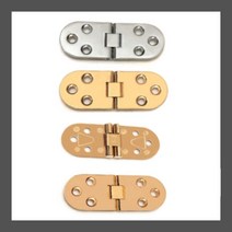 소형 가구 장식장 경첩 고급 다용도 미싱 정첩 반달 두께 2.4mm 30-80, 실버