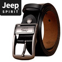 JEEP SPIRIT 캐주얼 소가죽 벨트 BT0346 (Jeep sticker 제공)