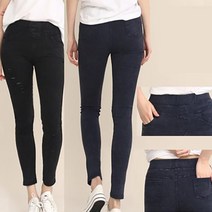 쫀쫀 스판 여성용 스크래치빈티지워싱 스판 데님 팬츠 청바지 이지스토리 데님 스키니 쫄바지 워싱