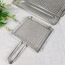 스텐망 사각겹석쇠 정사각 4종 불판 손잡이석쇠, 스텐망사각겹석쇠-대 35x35cm