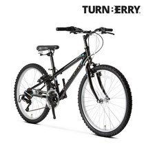 턴베리 M24 21단 24인치 MTB 자전거 초등학생 어린이자전거 어린이선물, 레드, 미조립