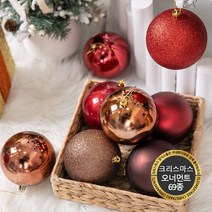 크리스마스 고급 트리 장식 모음 플트 A볼장식, A05.보테가볼 40mm(8개입)-가넷