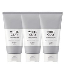 해피바스 화이트클레이 모공 클렌징폼 150g, 3개