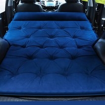 JS automotive 넥쏘 캠핑 차박 트렁크침대 자충 SUV 에어매트 토퍼 차크닉 매트리스 용품, B타입_스웨이드네이비