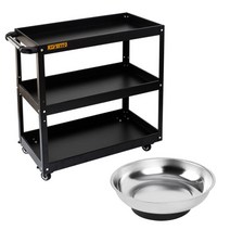 리벤토 3단 공구함+KDY 자석접시 KMT-01 부품 볼트 보관 다이 걸이대 정리 부속 철재 작업대 MTB-720S