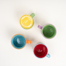 한국도자기 탑초이스 투톤머그, 녹색