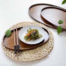 월넛 타원형 우드 트레이(3사이즈), 소