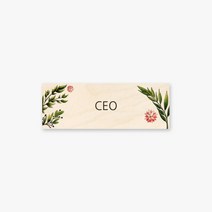 모두의팩토리 그린 디자인 문패 대형 도어사인 28x10cm, 22.CEO