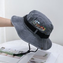 스파클링 웨스턴 데님 햇 일본계 빈티지 등산 벙거지 여성 아웃도어 캠핑 모자 차양 라이더 모자