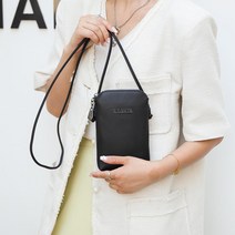 스마트폰가방 데일리백 소가죽 카드 포켓 핸드폰랩가방 미니 크로스백