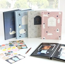 [아이코닉] 코니테일 초음파앨범 접착식 사진 아기성장앨범 포토북, 베어