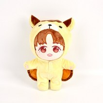 무속성 속성 솜 인형 KPOP IDOL 아이돌 케이팝 인형옷 액세서리 20cm 엑소 백현 찬열 시우민 수호 세훈 카이 d.o.chen 봉제 인형 인형 옷 의상 점프 슈트 잠옷, 협력사