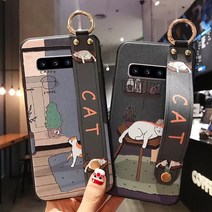 사은품 / 갤럭시 노트20 울트라 노트10 플러스 노트9 노트8 / 고양이 스트랩 휴대폰 케이스