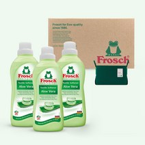 프로쉬 독일 세탁 섬유유연제 750ml 3개 + 펠트바스켓 1개(랜덤), 알로에3개+펠트바스켓