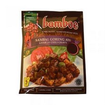붐부 쌈발 고랭 아띠 54g / Bambu bamboe Sambal Goreng Ati hati 밤보에 삼발 고렝 아티 / Indonesia food sauce 인도네시아, 1개