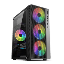 PC 케이스 컴퓨터 본체 조립 에비스키 영광의 셋톱박스 DIY 사이드 투과 게임워터, 38.자홍색, 01.공식 표준 분배