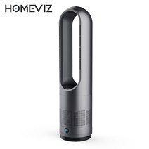 [신상출시 50% OFF]HOMEVIZ FS-1 온풍기 냉풍&열풍 스탠드형 가정용 사무실 다용도 공기순환정화 살균 리모컨 날개없는 선풍기[평생AS], 화이트