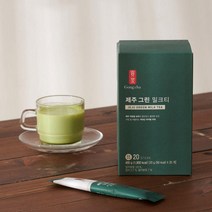 공차밀크티 스틱 제주그린 말차 밀크티 녹차 MILKTEA 가루 커피대신 회사 사무실간식 탕비실 밀크차 파우더 1개20