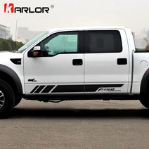 포드 레인저 랩터 F150 픽업용 자동차 차량용 양면 스티커 데칼 장식 1쌍, 06 파란_03 F350