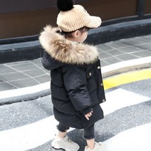 유아경량패딩 아기 후드집업 롱패딩 라쿤 유아 남아 여아