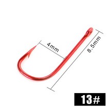 낚시 후크 10/30/50 Pcs 고 탄소강 가시 날카로운 후크 7/8/9/10/11/12/13/14 # 고리 눈 잉어 인공 낚시 태, 08 13_01 1 Pack