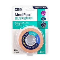 네오메디플렉스 물집방지 폼테이프 베이지 1롤 고탄력 방수 쿠션 테이프 손가락 테이핑 발가락물집, 4개