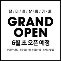 애니데이파티 오픈 개업 현수막, 블랙라인