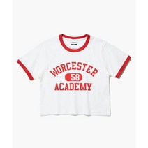 OUTSTANDING (W) V.S.C RINGER TEE (WORCESTER)_RED (우먼) 링거 크롭티 (WORCESTER)_레드