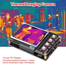 전자MLX90640 2.8 인치 TFT 스크린 LCD 디스플레이 디지털 적외선 열 화상 카메라 온도 센서 감지 도구 IR, 03 AMG8833 with Battery