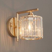 LED 뉴시크 벽등 원형 골드 글라스 크리스탈 갓등 벽조명 벽부등 인테리어 거실 갤러리 조명, 열심아빠 본상품선택