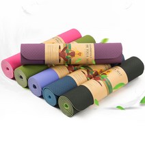 파워몬 요가 필라테스 운동 헬스 매트 헬스장 두꺼운 PVC TPE 홈트레이닝 운동 용품, 블루바이올렛