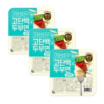 CJ 즐거운동행 가벼운 고단백 두부면(넓은면) 두부요리 간편식 100g 3개 1세트