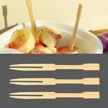 [소행섬] 피크닉 우드 두발 포크, 100개입