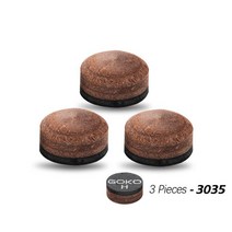 GOKO 3035 팁 S/M/H 당구 10mm 11mm 11.5mm 13mm 스누커 풀 큐용 엄선 돼지 가죽 다층 액세서리, [04] 13mm, [01] S
