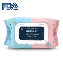 클림 알콜 알코올 에탄올 75% 살균 제균 방역 세정 소독티슈 물티슈, KREAM 생분해 소독티슈 70매