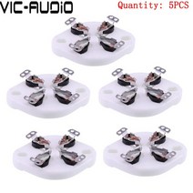 진공광 앰프 4Pin 튜브 소켓 GZC4-1 2A3 FU-811 274A 572B FU811 300B 진공관 증폭기 오디오 HIFI diy에 대 한 세라믹 빈티지 밸브, [02] Tin-Plated-5PCS