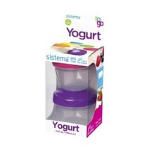 Sistema 투 고 요거트 일반도시락 150ml, 2개입, Pink, Purple
