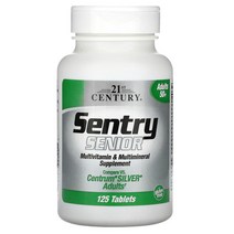 21세기 센츄리 Sentry 시니어 미네랄 종합비타민 50세 이상 성인용 125정, 125개, 1팩