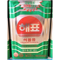 해표식용유 18L 대용량식용유 콩기름 업소용식용유 말통 18리터 대두유