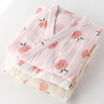 샤워 가운 순면 가벼운 로프 잠옷 여행 골프 전용파우치, 분홍M, 1개