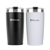 Vitamix 바이타믹스 2-Way 스테인리스 뚜껑 텀블러 VM-T600VM-T600, 블랙
