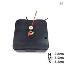 홈 인테리어 1 set jetting diy 사일런트 벽 무브먼트 쿼츠 수리 예쁜 시계, h