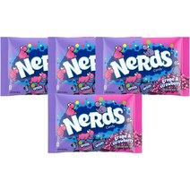 너드 포도 딸기 캔디 12온스 12팩 Nerds Grape Strawberry Candy, 4팩