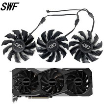 기가 바이트 지포스 RTX 2070 2080 슈퍼 게임 RTX 2080Ti 그래픽 비디오 카드 쿨러 팬용 82MM PLA09215S12H 냉각 팬, 1 PCS 2