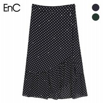 이엔씨 (EnC) 밑단 프릴 땡땡이 스커트(ENWH84983W)