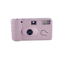 다회용필름카메라 일회용 카마라 35mm 빈티지 레트로 컬러 사진 필름 플래시 토이카메라, 자주색, 27exp